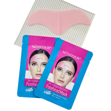 Mond’Sub Bio-Collagen Absorption Forehead Masks (1 PC)  – Anti-Aging, Hydrating & Brightening Care , Hyaluronic Acid & Polypeptide Moisturizing & Hydrating, Niacinamide & Rose Whitening & Brightening